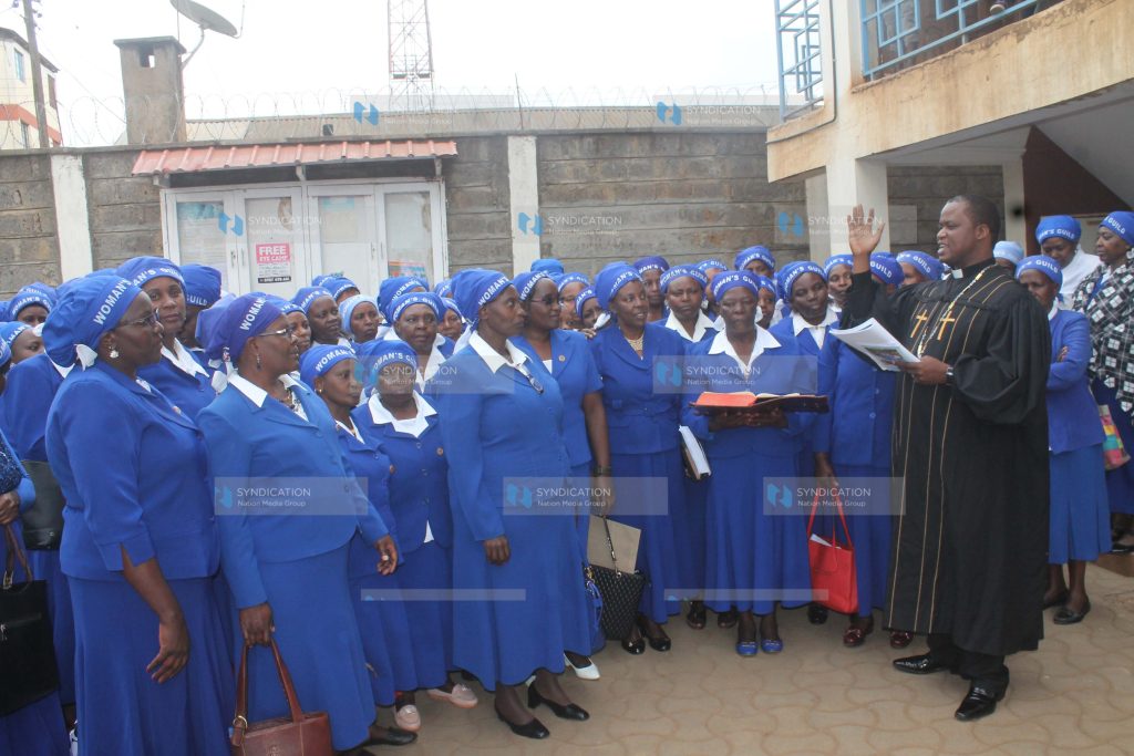 Woman's Guild yesterday outside Kangemi PCEA Church