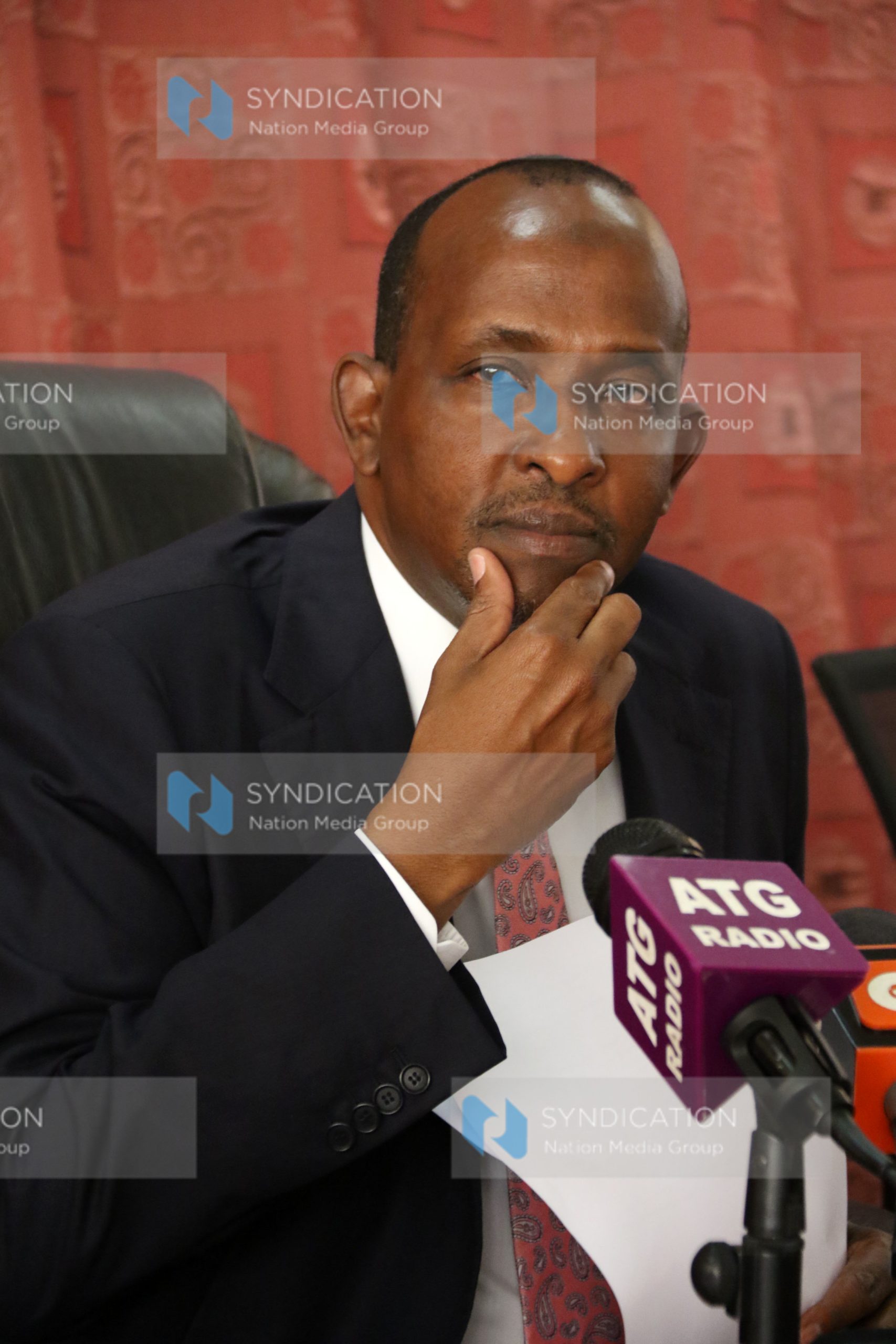 National Assembly Majority Leader Aden Duale address the media