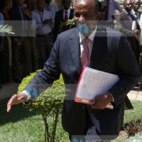 National Assembly Majority Leader Aden Duale after addressing the media