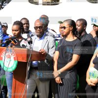 Narc Kenya Secretary General Michael Orwa addresses the media