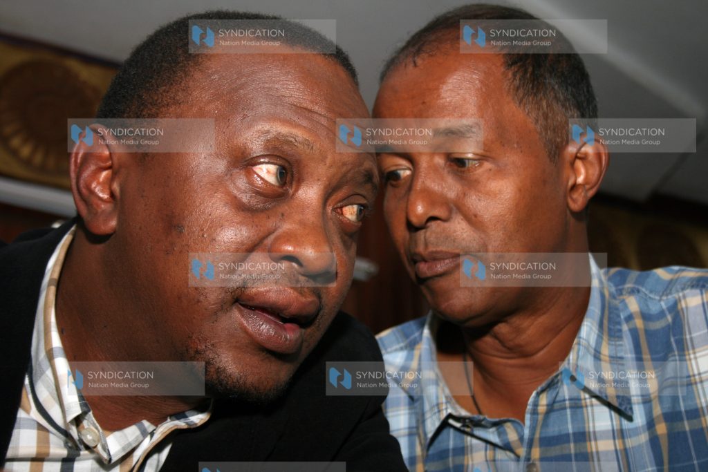 Uhuru Kenyatta with PNU Kamukunji Parliamentary Aspirant