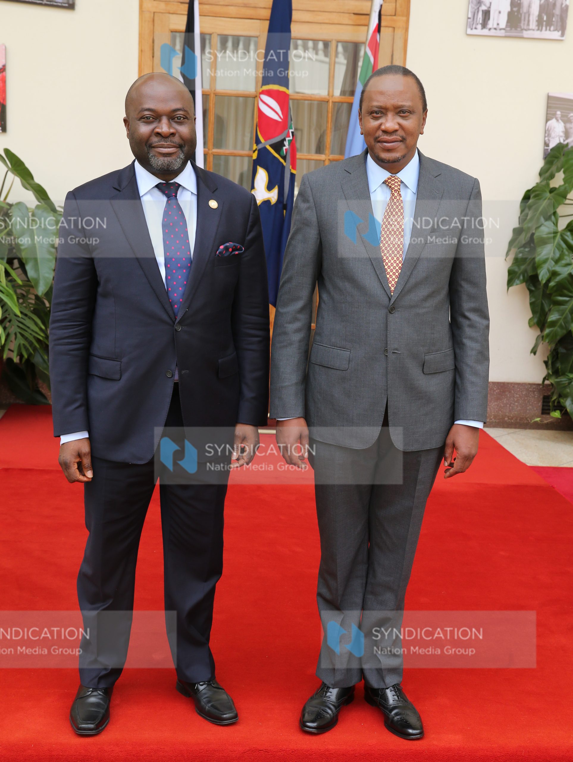 President Uhuru Kenyatta with Mr. Bethuel Amadi