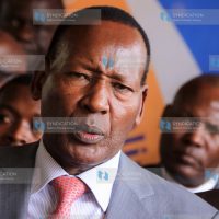 Cabinet Secretary for Interior and Coordination Joseph ole Nkaissery addresses the media