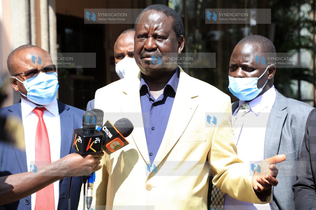 Raila Odinga addresses the media on the Building Bridges Initiative (BBI)