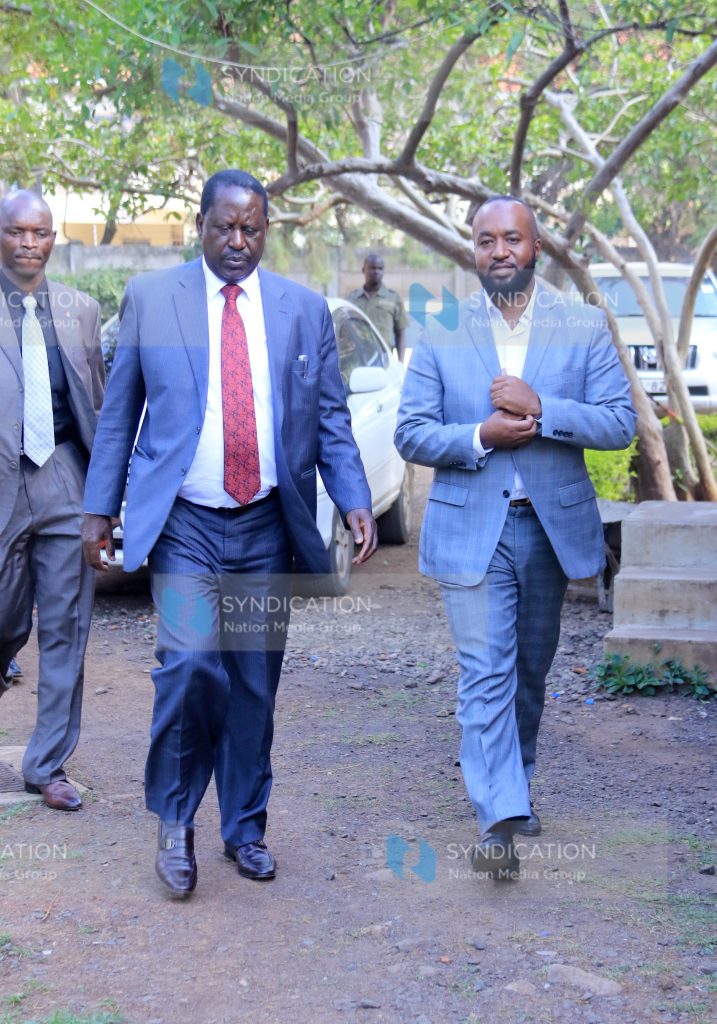 ODM leader Raila Odinga (left) and his deputy Ali Hassan Joho