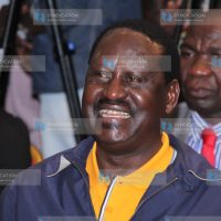 Raila Odinga during the launch of his official website