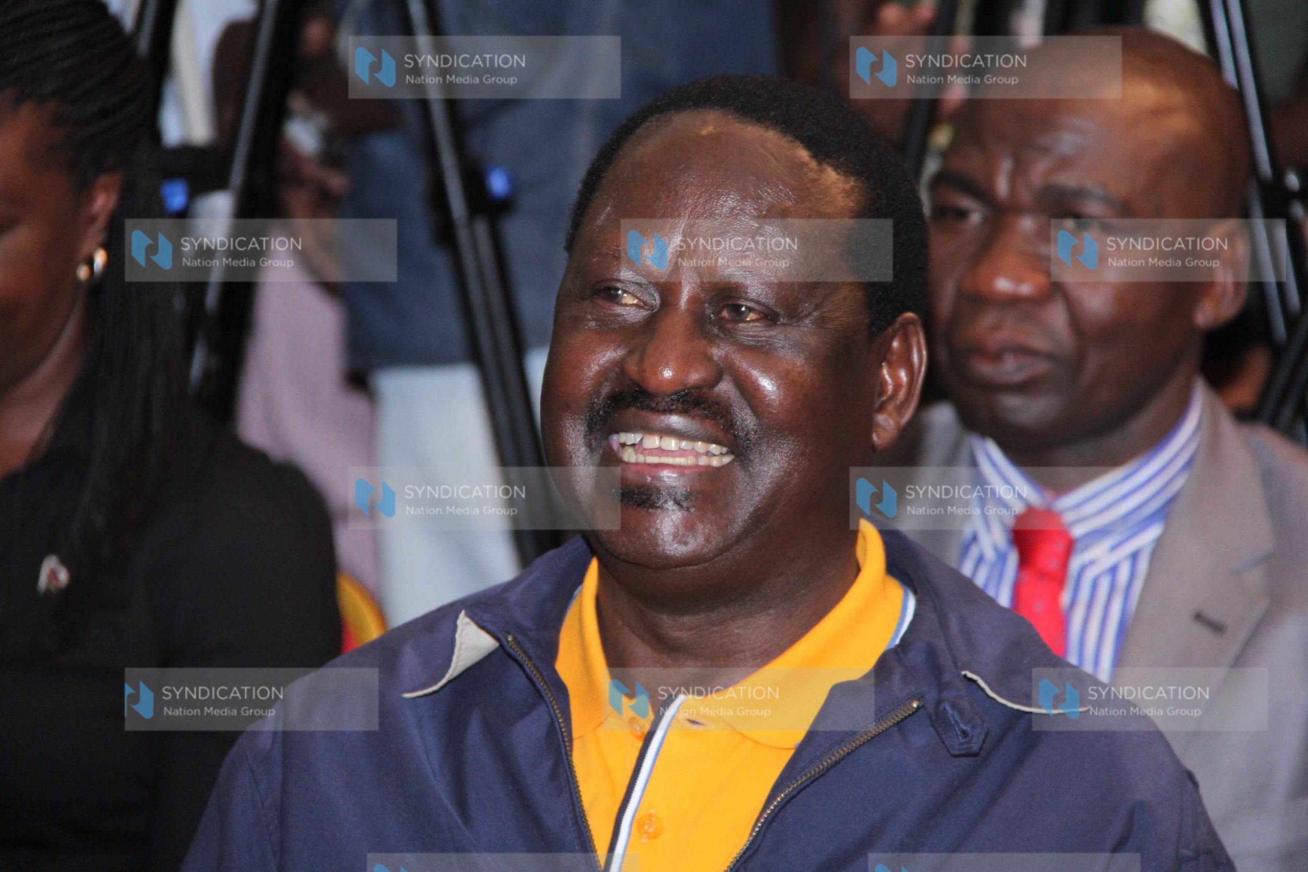 Raila Odinga during the launch of his official website