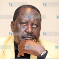 ODM leader Raila Odinga at Serena Hotel