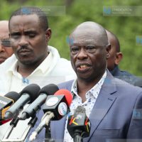 Democracy for the Citizens Party leader Rigathi Gachagua addressing journalists