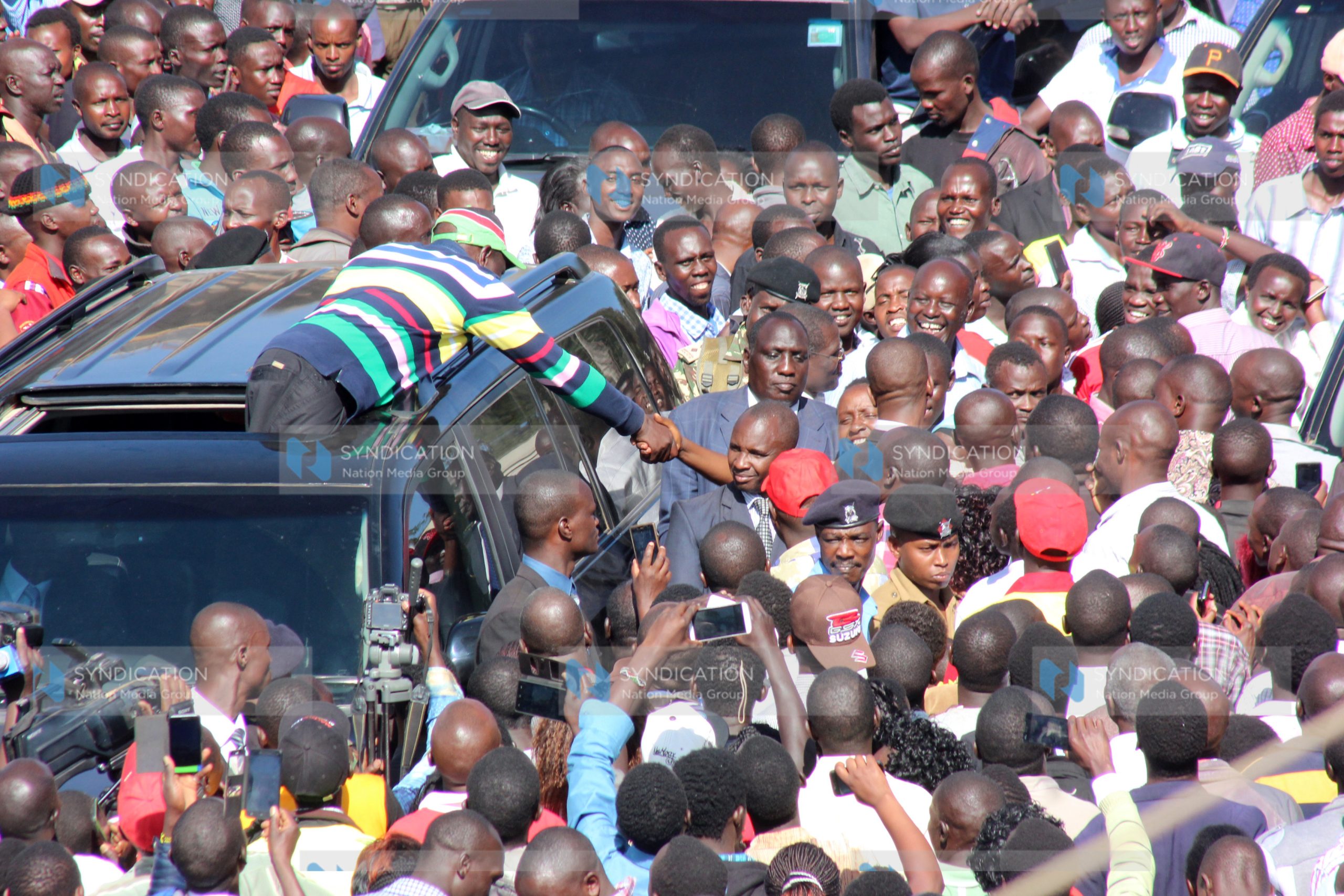 Deputy President William Ruto speaks to residents of Kabarnet in Baringo County