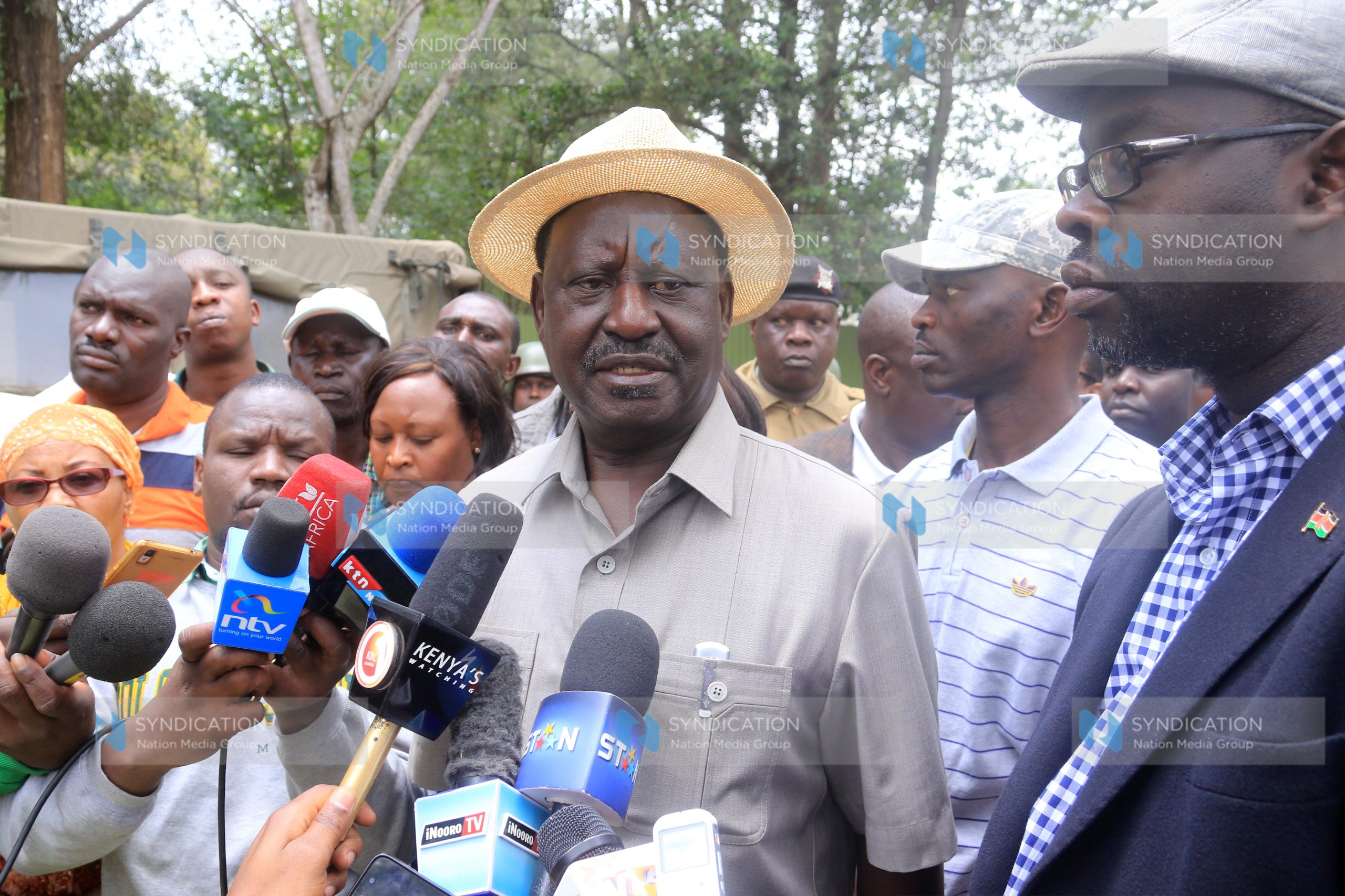 Opposition leader Raila Odinga