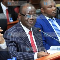 Meru Governor Kiraitu Murungi when he appeared before Senate Committee