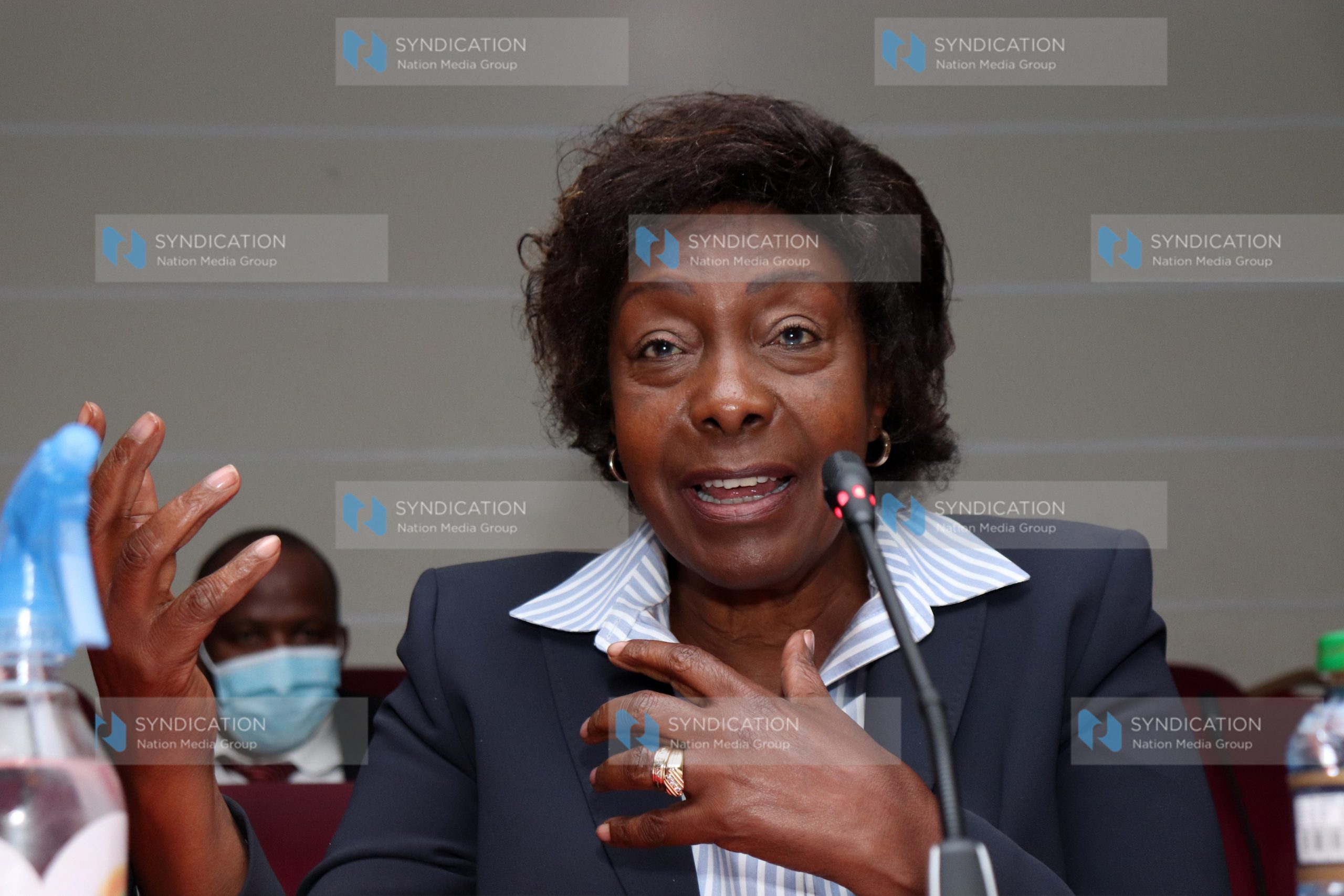 Kitui Governor Charity Ngilu appears before the Senate County Public and Investments Committee