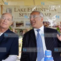 His Highness Prince Amyn Aga Khan and Tourism Minister Najib Balala
