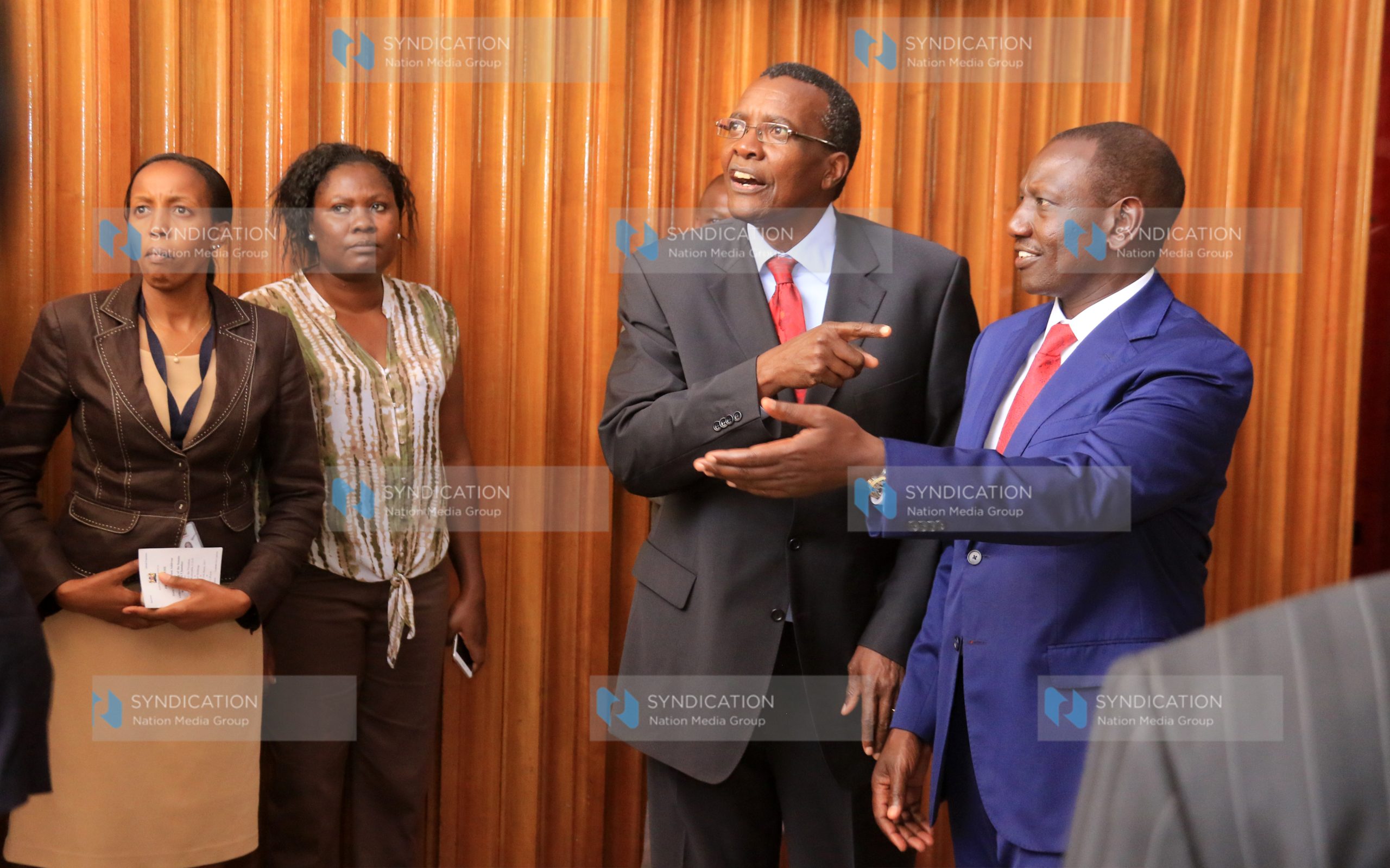 Deputy President William Ruto with Chief Justice David Maraga