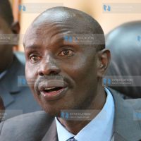 TUC-Ke leaders secretary general Wilson Sossion addresses the media