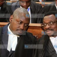 Senior Counsel James Orengo and Otiende Amollo at Supreme Court