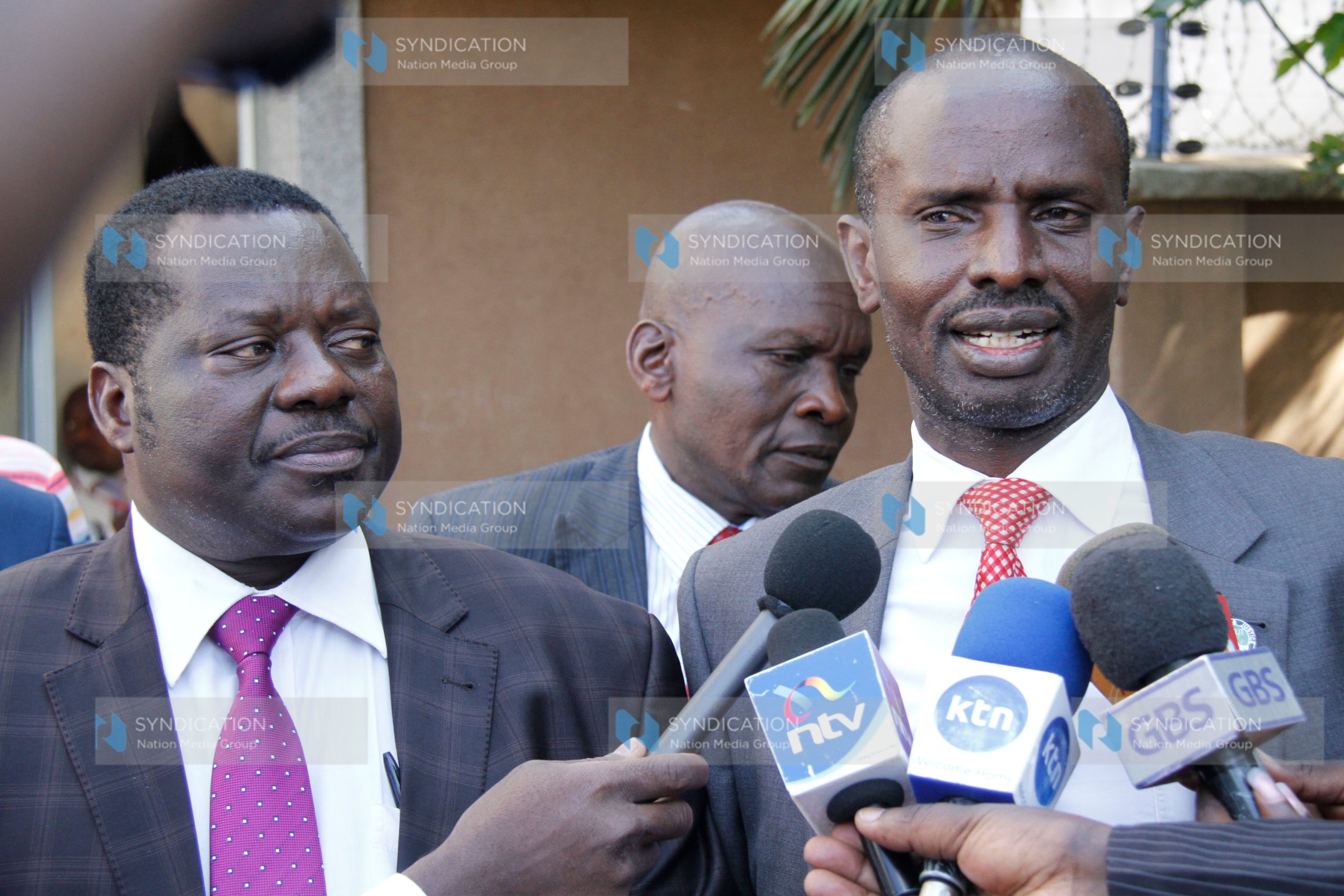 KNUT Secretary General Wilson Sossion together with Chairman Mudzo Nzilli