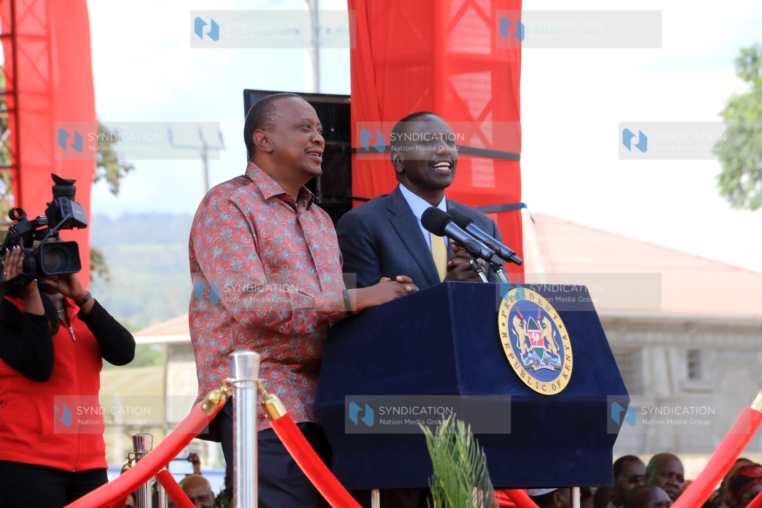 President Uhuru Kenyatta and his Deputy William Ruto