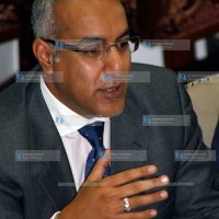 Tourism Minister Najib Balala address the finance committee