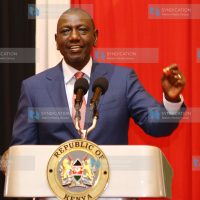 President William Ruto addressing participants during opening of the 5th Congress of IITUC-Africa