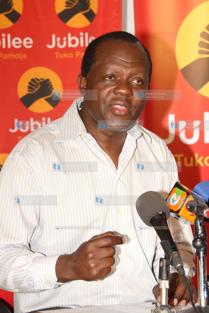 Jubilee Party head of secretariat Raphael Tuju