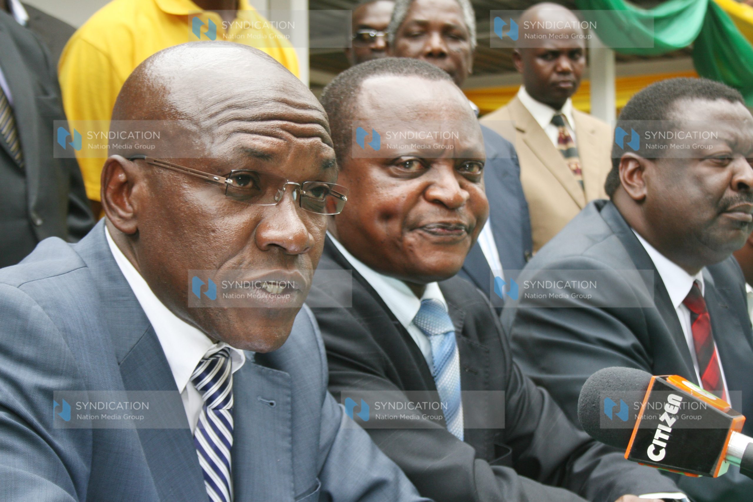 Kakamega Senator Bony Khalwale, former nominated MP George Nyamweya and UDF party leader Musalia Mudavadi