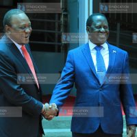 President Uhuru Kenyatta together with Raila Odinga