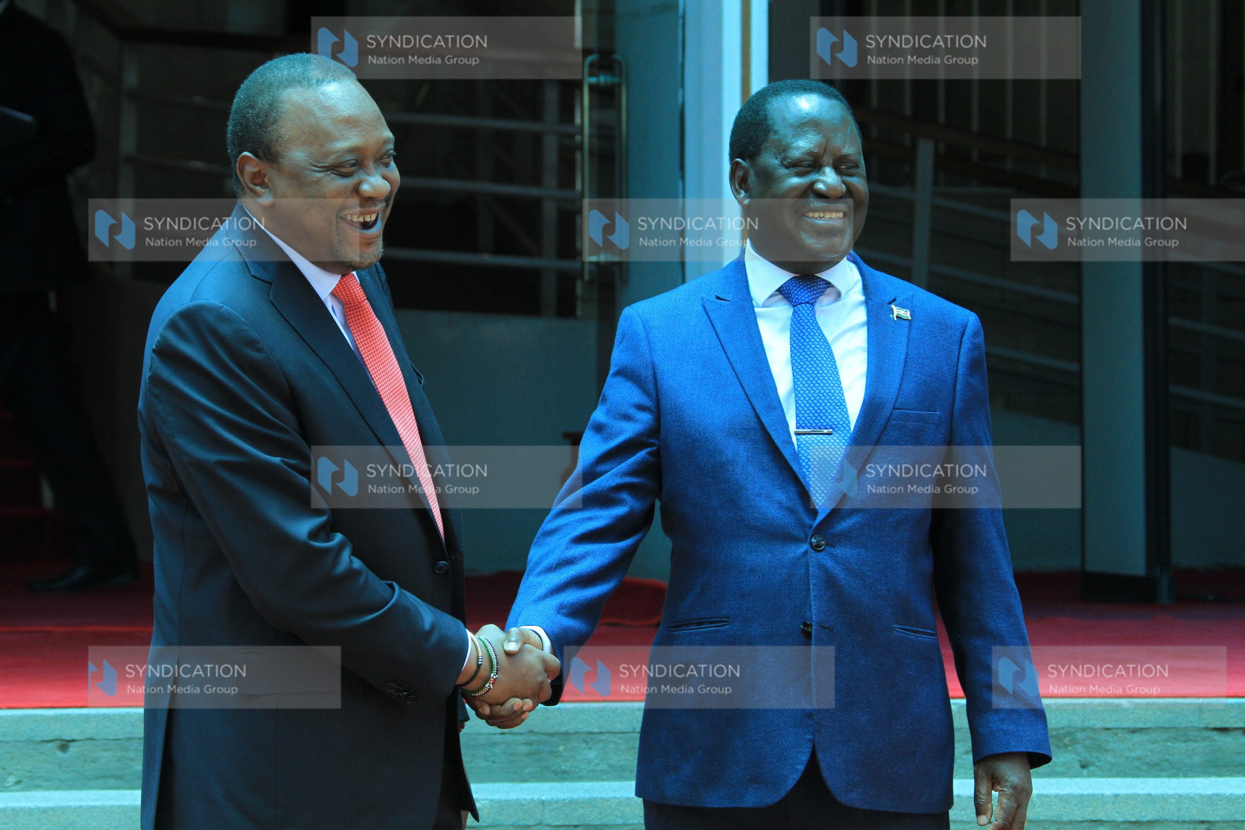 President Uhuru Kenyatta together with Raila Odinga
