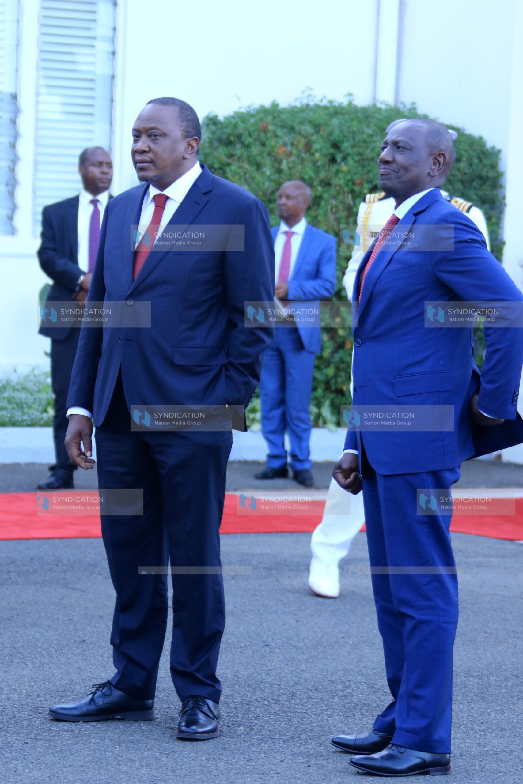 President Uhuru Kenyatta with his Deputy William Ruto