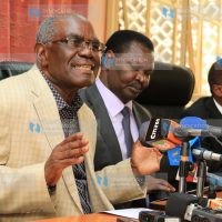 Lower Eastern leaders David Musila (Kitui Senator), Francis Nyenze (Kitui West MP), and Daniel Maanzo (Makueni MP)