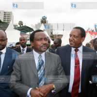 Vice President Kalonzo Musyoka with Joseph Nyagah Co-operative Development Minister and Marketing