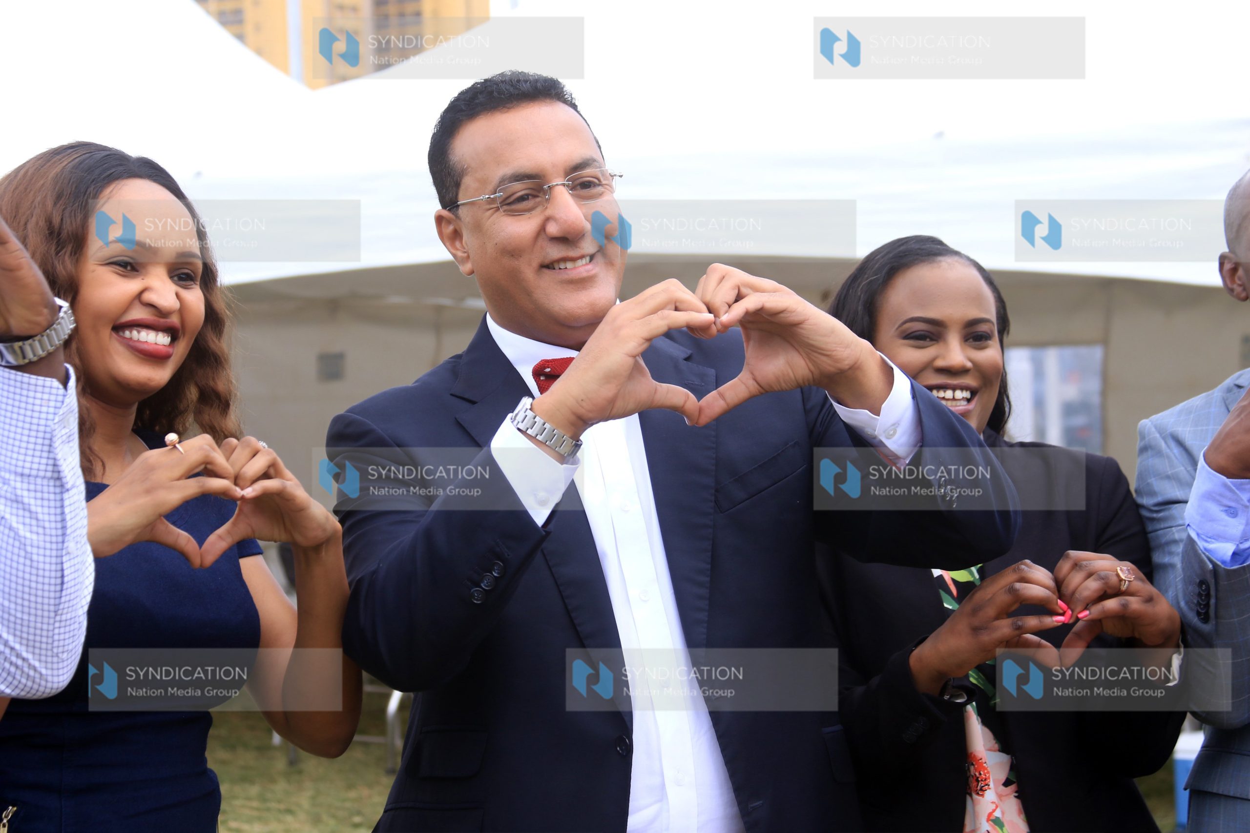 KNBTS Ag. Director Dr. Josephine Githiga, Tourism and Wildlife, Cabinet Secretary Najib Balala and KICC CEO Nana Gecaga