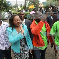 Devolution Cabinet Secretary Anne Waiguru arrives at Ethics and Anti-corruption Commission