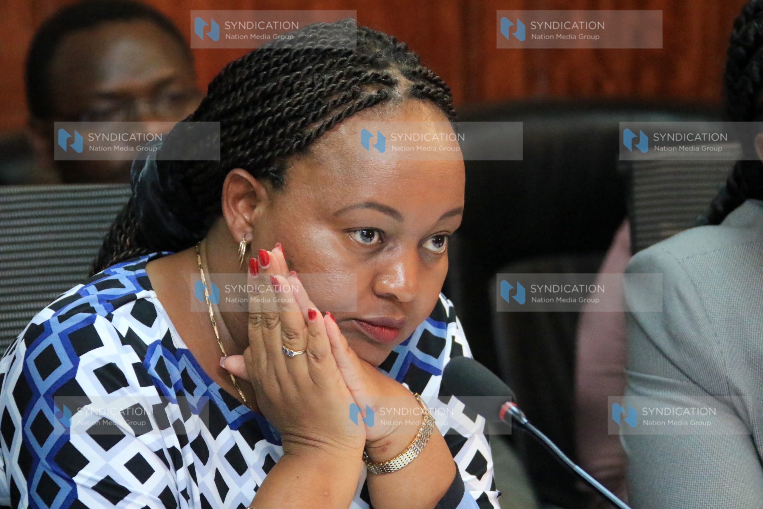 Former Devolution Cabinet Secretary Anne Waiguru appears before the National Assembly’s Public Accounts Committee
