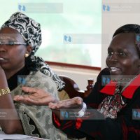 Eldoret East MP Prof. Margaret Kamar, accompanied by lawyer Alice Yano