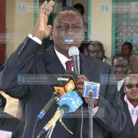 Agriculture Minister William Ruto accompanied by Keiyo South MP Jackson Kiptanui