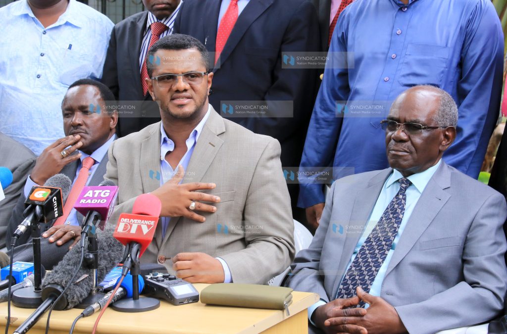 National Executive Council (NEC) members address the media