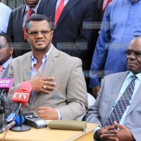 National Executive Council (NEC) members address the media