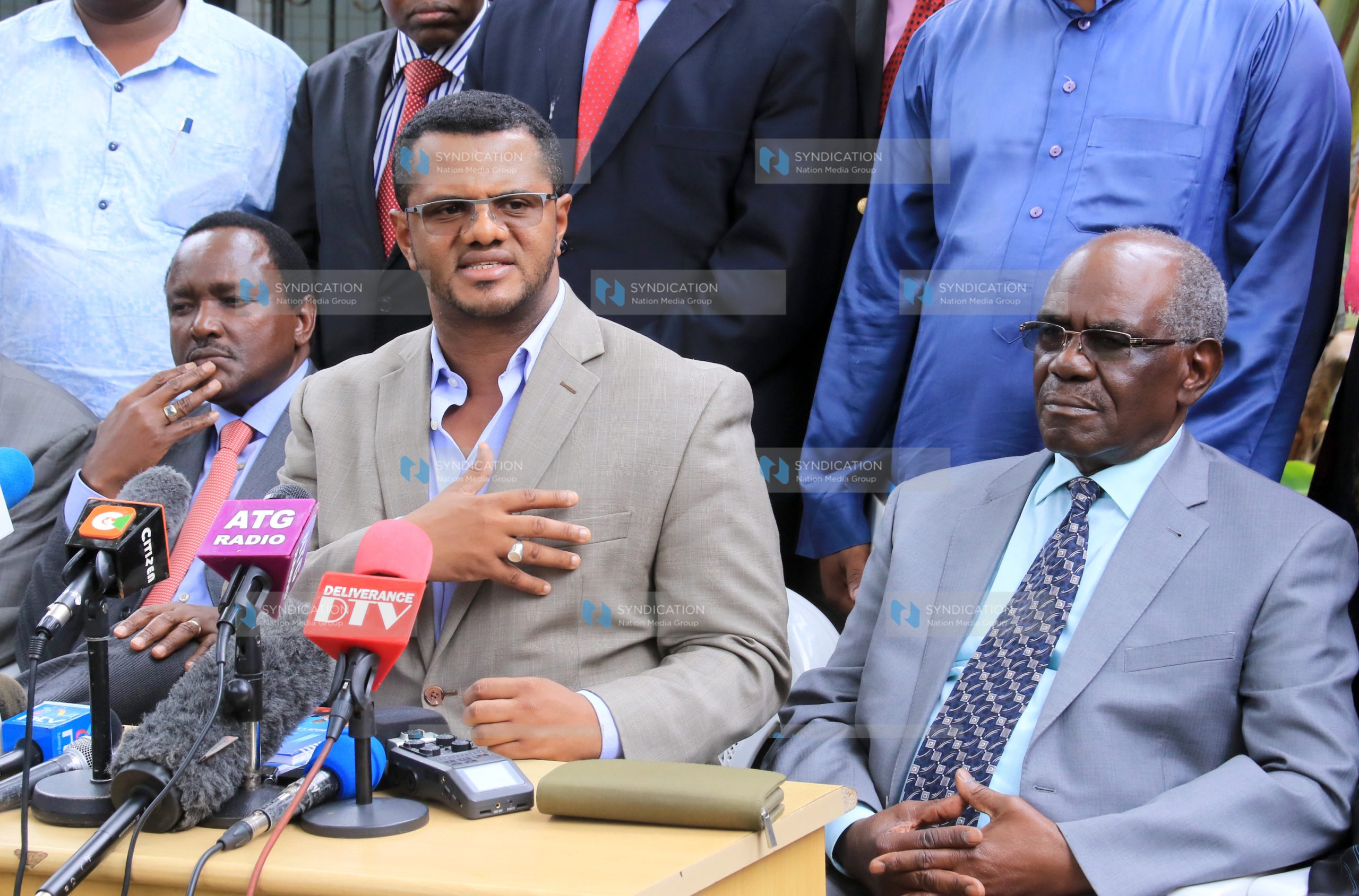 National Executive Council (NEC) members address the media