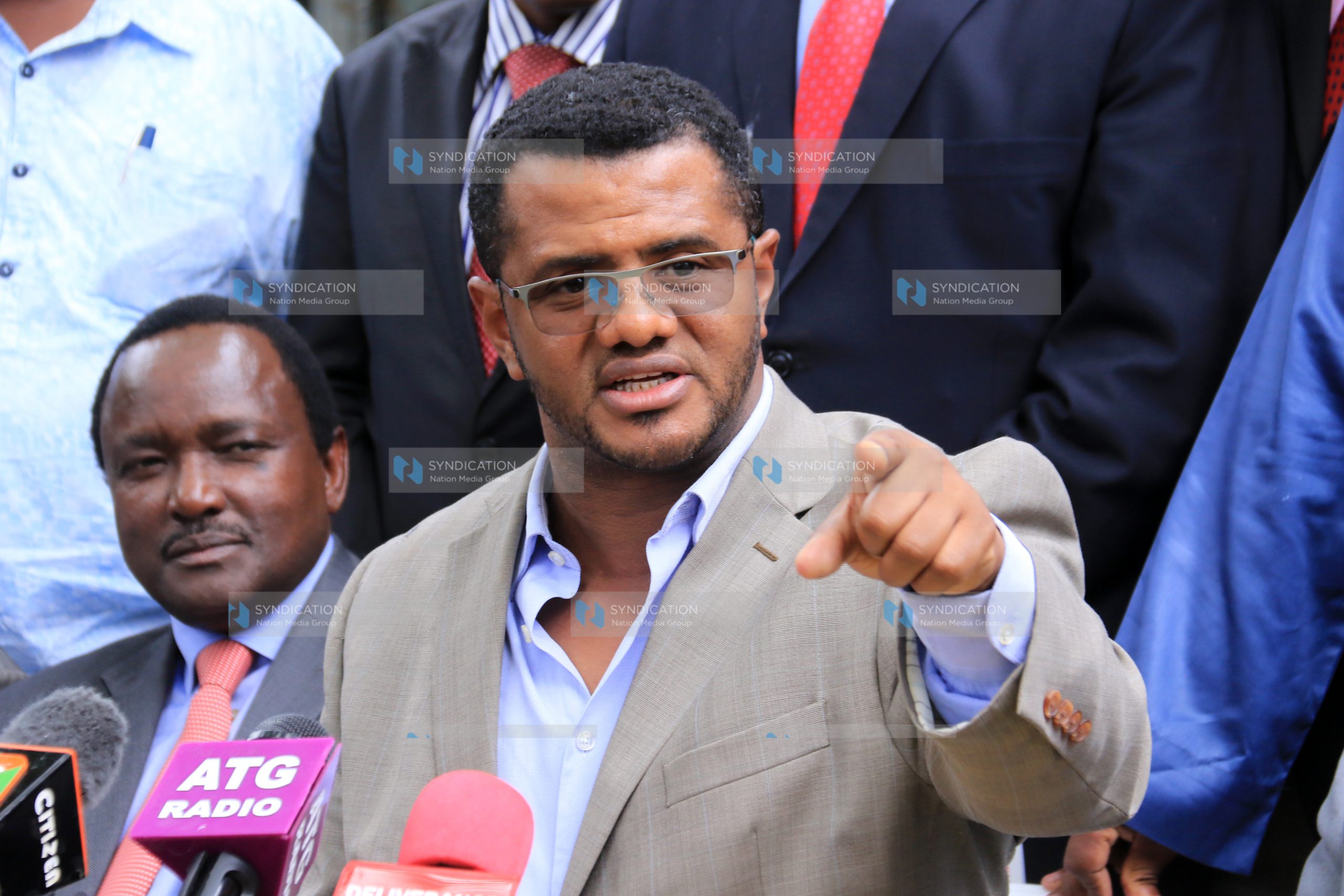 National Executive Council (NEC) members address the media