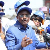 Wiper Patriotic Front Party leader Kalonzo Musyoka addressing journalists