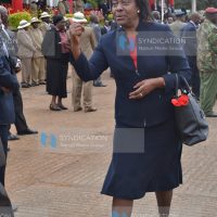Lands Cabinet Secretary Charity Ngilu leaves Uhuru Park