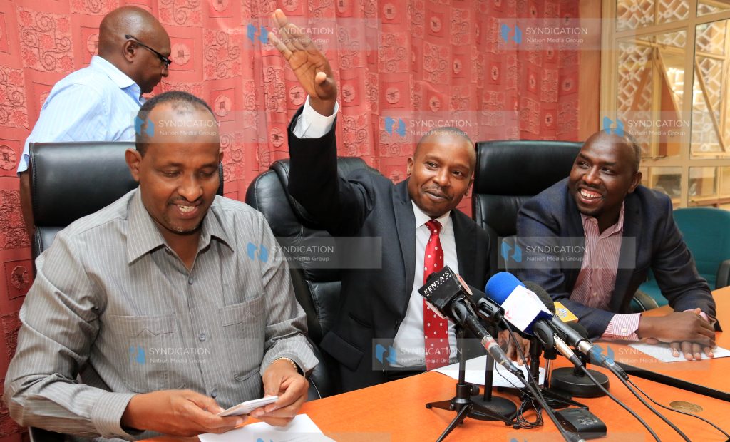 National Assembly Majority Leader Aden Duale ,Senate Majority Leader Kithure Kindiki