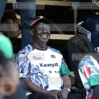 Opposition leader Raila Odinga following Safari 7s rugby tournament matches