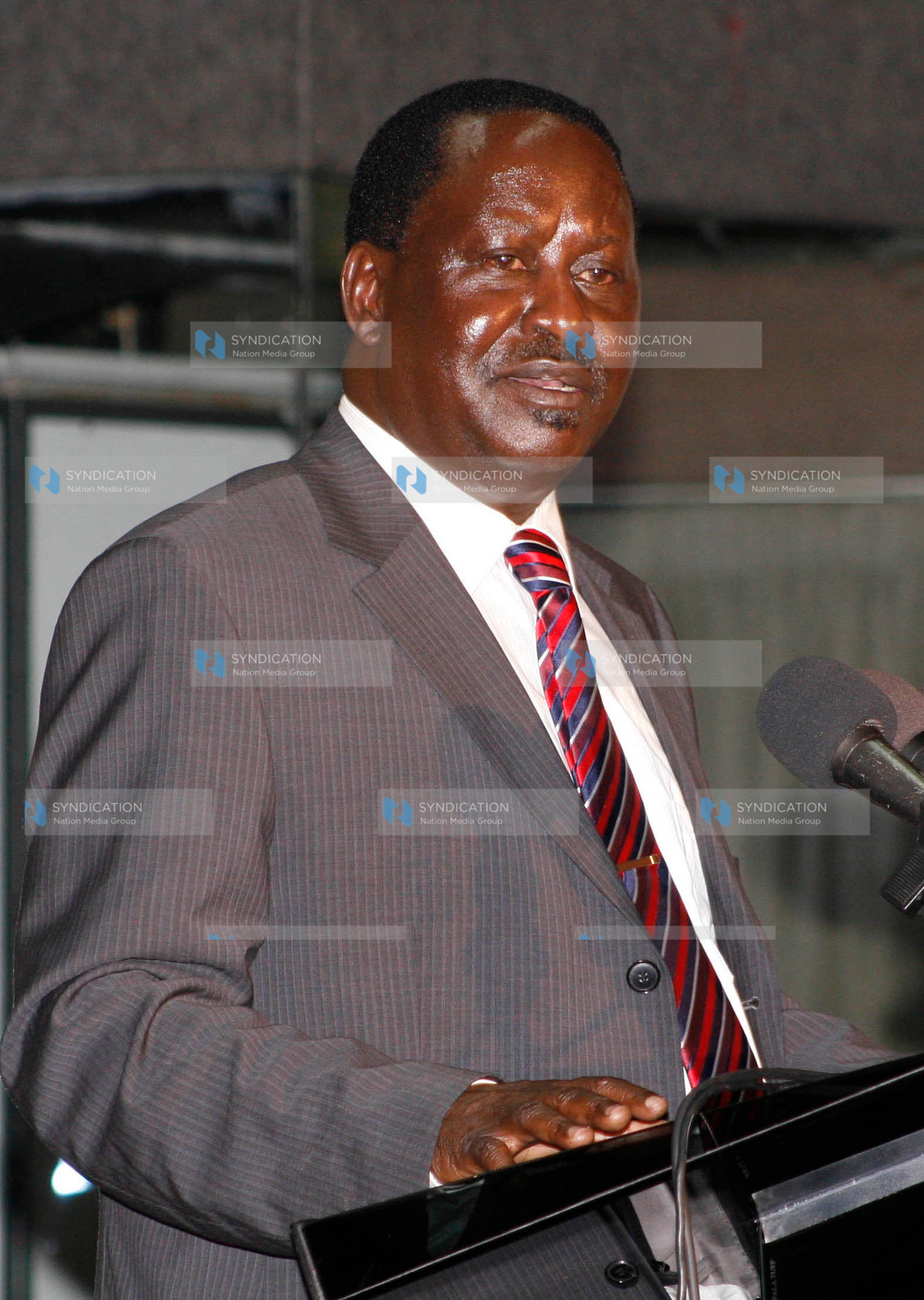 Prime Minister Raila Odinga addresses a press conference
