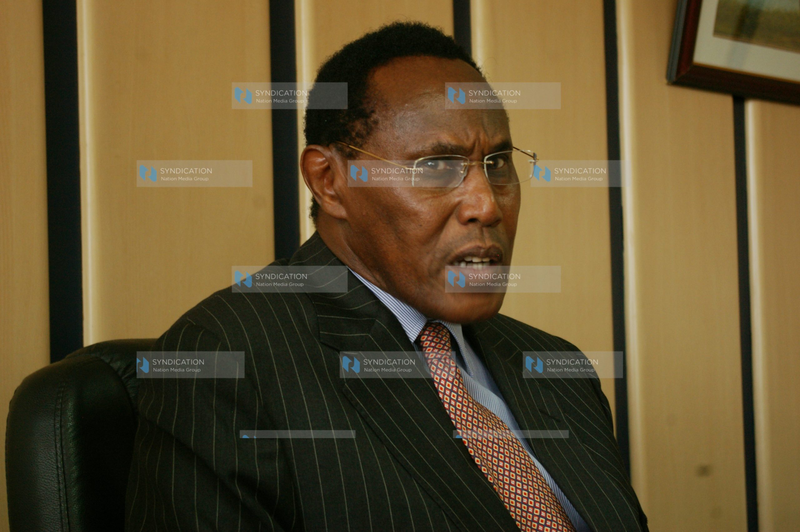 Prof. George Saitoti the minister of state for provincial administration and internal security