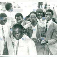 Former Legislator Koigi wa Wamwere (in glasses)