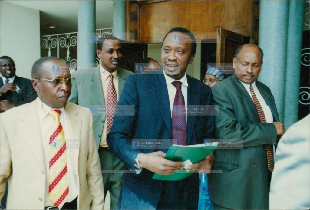 The official Opposition Party Kanu chairman Uhuru Kenyatta