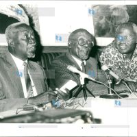 Kenya’s first Vice-President Jaramogi Oginga Odinga (left) is described as senile, politically bankrupt and desperate